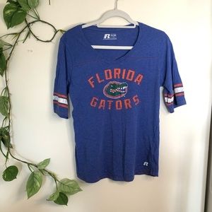 Russell U of Florida Gators 1/2 Sleeve TShirt
